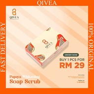 Qivea | 100% Original HQ | Papaya Whitening Soap Scrub
