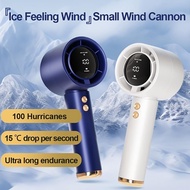 Super Strong Wind Powerful Portable Handheld Fan, 13000RPM 100 Speed Adjustable Mini Fan, 3000mAh Re