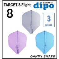 8 Flight Darts - TARGET 8-Flight【 Shape 】Clear
