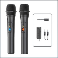 VHF Wireless Microphone System Kits USB Receiver Handheld Karaoke Microphone Home Party Smart TV Speaker Singing Mic