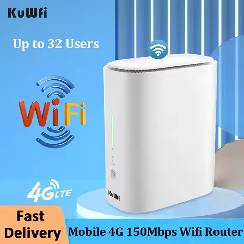 KuWFi Mobile 4G Wifi Router 300mbps CAT4 Wireless LTE Router With Sim Card Slot Wifi Hotspot Up to 3