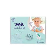 doddl - 英國doddl秒拾餐具 - 兒童小廚師三件組禮盒 湖水綠 (含 廚師帽 / 圍裙 / 餐刀)