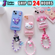 Vivo Y22s Y27s Y28s Y33s Y33T Y35 Y36 Y78 Y100 fon sarung lembut kartun kuromi melody 3D cartoon lan
