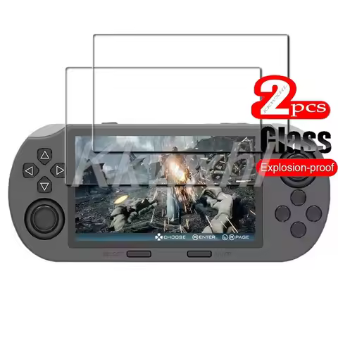 2PCS FOR SF3000 Handheld Game Console 4.5Inch Tempered Glass ON SF 3000 9H HD Screen Protector Film 