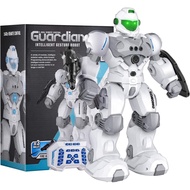 Toys for 6-9 Year Old Boys, RC Robot Gifts for Kids Intelligent Programmable Robot (White)