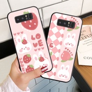 Case For Samsung Note 8 9 10 Lite Plus Silicoen Phone Case Soft Cover Strawberry