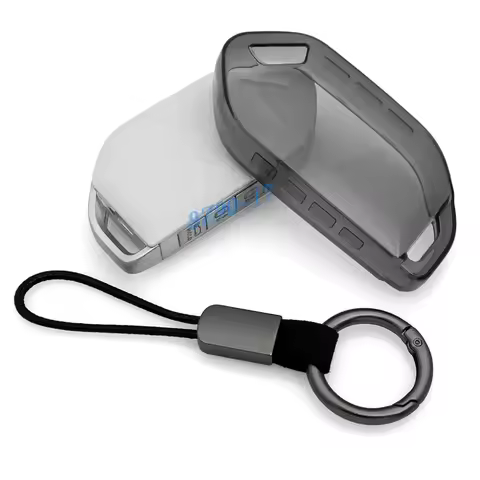 Transparent Black Car Key Cover Case Fob Bag Shell Holder Accessories For Kia Sorento EV9 Telluride 