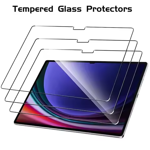 9H Tempered Glass Full Screen Protector For Samsung Galaxy Tab S6 Lite S7 Plus FE S8 Plus S9 Plus FE