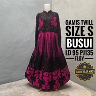 Gamis Wanita Remaja Dewasa Terbaru Kekinian Modern Polkadot Busui Friendly Resleting Depan Abaya Tur