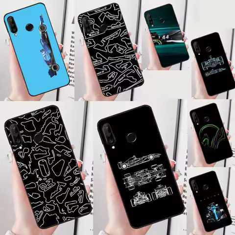 F1 Race Car For Huawei Nova 12i 11i 8i 12s 9 10 SE Y91 Y90 Y60 Y70 Y72 Y61 P20 P30 P40 Lite P60 Pro 