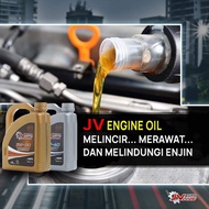 JV AUTO LUBE 5W30/10W40 4L Super Semi Synthetic Engine Oil Car Lubricant Minyak Hitam