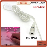 YUJINX 1Pcs DC Power Cord, 2M 22AWG DC Extension Cable,  5V 12V 2Pin On  Button Power Adapter Cable 