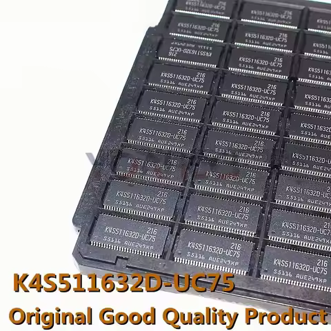 K4S511632D-UC75 (10piece) Free Shipping TSOP54 DRAM IC Chip SDRAM 512Mbit 32Mx16 3.3V 54Pin TSOP-II 