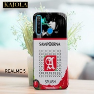 Case Hp Realme 5i - Casing Hp Realme 5i - KAJOLA - Fashion Case ROKOK- silicon Realme 5i Pelindung B