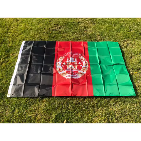 Afghanistan Flag 90X150cm Afghan Afghani Kabul National Flags AF AFG Islamic Republic of Afghanistan