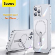 Baseus Magnetic Phone Case For iPhone 13 Pro Max Case Transparent Bracket Case Phone Covers for iPho