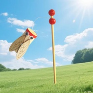 [tenlzsp0bc] Traditional Chinese Wood Cicada Toy Creative DIY Handmade Science Experiment Cicada Sou