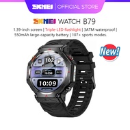 SKMEI B79 Smart Watch For Man Blood Pressure 1.39'' GPS Triple-LED Flashlight 3ATM Smart Watch Water