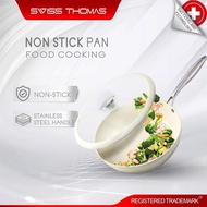 Swiss Thomas High Quality White Fine Iron Non-Stick Pan 28cm