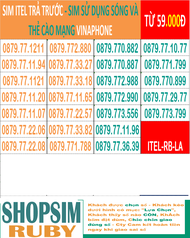 SIM ĐẸP ITEL TRẢ TRƯỚC – SIM SỬ DỤNG SÓNG VÀ THẺ CÀO VINAPHONE Chưa Kích hoạt- DỄ DÀNG ĐĂNG KÝ CHÍNH