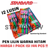 LILIN QUANTUM BALL PEN BY STANDARD BLACK BLACK SCREW WAX PEN QS01 QUANTUM STANDARD QS-01 BOX PACK GR
