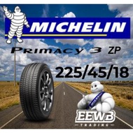 (POSTAGE) 225/45/18 MICHELIN PRIMACY 3 ZP RUNFLAT NEW CAR TIRES TYRE TAYAR