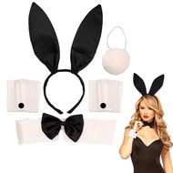 Bunny Girl Set Headband Easter Party Halloween Ball Headband Bunny Ear Headband