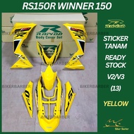 [READY STOCK] COVERSET/BODYSET HONDA RS150/RS150R V2 WINNER 150 (13) YELLOW