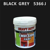 BLACK GREY 5366J ( 1L ) HEAVY DUTY EMULSION PAINT PREMIUM INTERIOR EMULSION PAINT