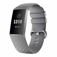 Yayuu Compatible Fitbit Charge 3 Bands, Silicone Classic Sport Bracelet Replacement Wristband Wom...