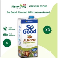 (Buy 3) So Good Plant-Based Almond Milk Unsweetened (1L)