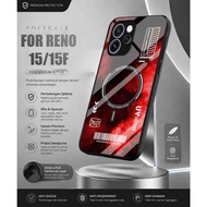 HP Softcase Glass Kaca RENO 15 RENO 15F Casing Latesthp RENO 15&15F MAGSAFE RED [M383] RENO 15F Casi
