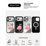 CASECASE X Sick of Everthing Case Black&Sliver Mirror Magnetic Suction IPhone Case For IPhone 17 Air