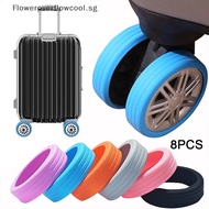 FCSG 8Pcs Silicone Wheels Protector For Luggage Reduce Noise Travel Luggage Suitcase Wheels Cover Luggage Accessories HOT