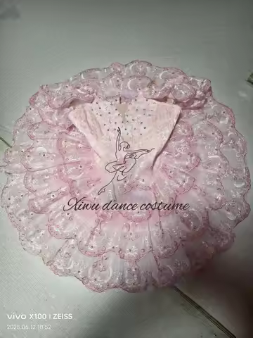 2025 new butterfly fairy ballet dress competition performance skirt professional tutu performance co