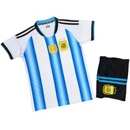 Quần Áo Bóng Đá Trẻ Em Argentina Sân Nhà World Cup 2026 Đồ Đá Banh HOT Thun Lạnh Cao Cấp - FREE IN Ấ