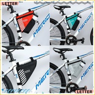 LETTER1 Bike Bag, Large Capacity Durable Bicycle Pouch, Waterproof Cycling Gear Water Bottle Bag