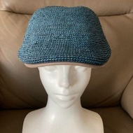 ❤️ Helen Kaminski❤️ NICOS 優雅藍 鴨舌帽 扁帽  100% 拉菲草  材質舒服 透氣涼爽