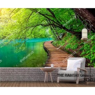 3D BEACH WALLPAPER, 3D NATURAL VIEW WALLPAPER, CUSTOM BEACH WALLPAPER, FOREST MOTIF WALLPAPER, NATUR