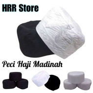 Peci Haji Madinah Premium Berkualitas / Kopiah haji madinah / kopeah haji madinah / Peci Hitam /Peci