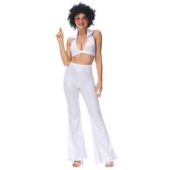 Retro 70s Hippie Dance Performance Outfit for Prom and Nightclub