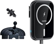 CD Slot Magnetic Car Charger Mount Work for iPhone 16-12, 3X Stable on Bumpy Roads, 99% Car/Truck-Ap