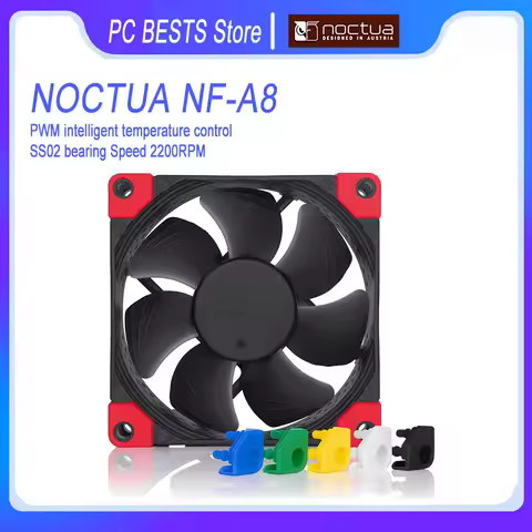 Noctua NF-A8 PWM Chromax.black.swap 80mm Computer Case Radiator Quiet Case Fan 12V 4Pin CPU Cooler F