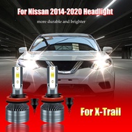 2 cái Bóng Đèn Pha Led Xe Ô Tô cho Nissan X-Trail Xtrail T32 2014 2015 2016 2017 2018 2019 2020 H11 