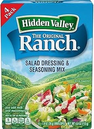 Hidden Valley Original Ranch Salad Dressing & Seasoning Mix, Gluten Free, Keto-Friendly - (4 Packets