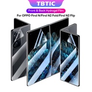 TBTIC Screen Protector For Oppo Find N Find N2 Fold Full Coverage Hydrogel Front and Back Screen Film for Oppo Find N2 flip Mobile Phone