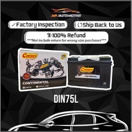 DIN75 | DIN75L LN3 (SDFC) MF Battery CENTURY CONTINENTAL Car Battery - Proton X70 | Ford Ranger | Vo