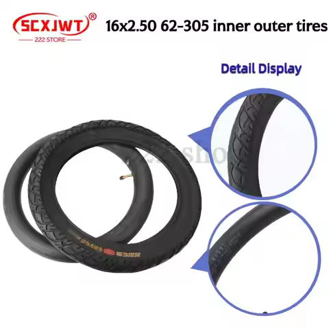16x2.50 16 Inch Outer Tyre And Inner Tube For Inmotion V10 V10F Unicycle Bike Foldable Bicycle Elect