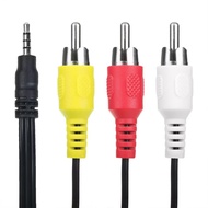 Jantoy 3.5mm to 3 RCA AV A/V TV Video Cable Cord Lead Compatible with Archos MP3 MP4 Media Player