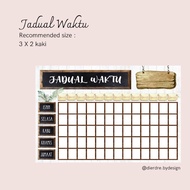 *SOFTCOPY* Jadual Waktu — KECERIAAN DAN HIASAN KELAS (Tema Farmhouse) *SOFTCOPY*